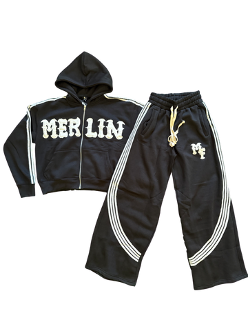 MerlinsFather Stripped Sweatsuit