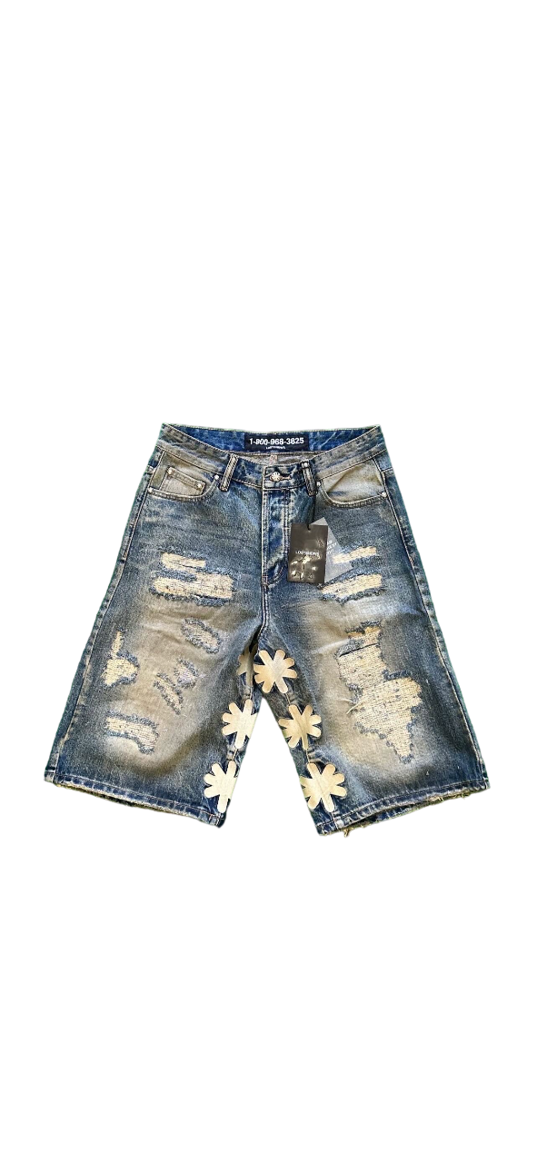 Lost Shdw “ Distressed Jorts”